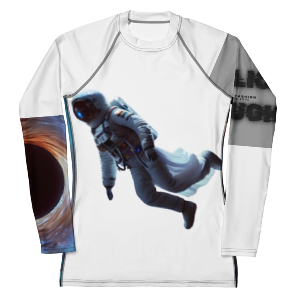“Lost in cosmos” athletic shirt, long sleeve, active fit-wear, workout, fitness